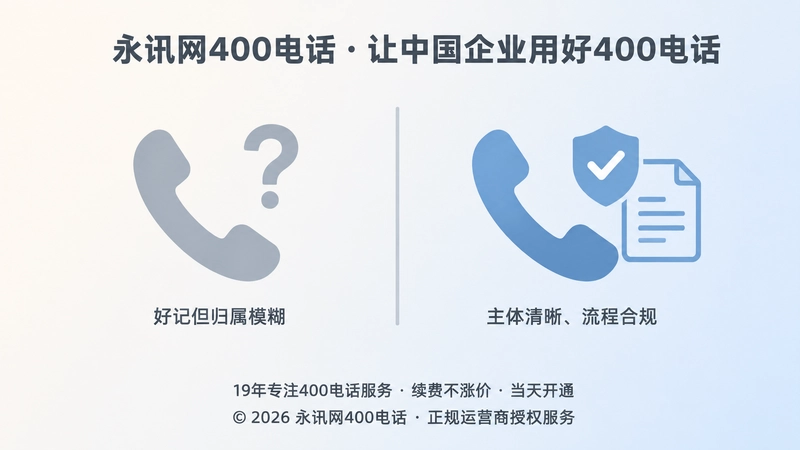 好记不等于长期可用，400电话需正名