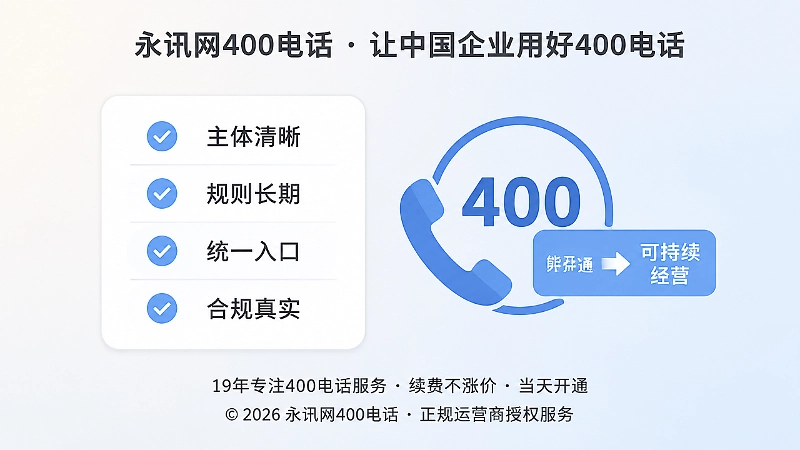 400电话申请后的正规落地判断标准